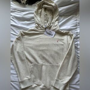 ZYIA XS Cream Confetti Terry Hoodie